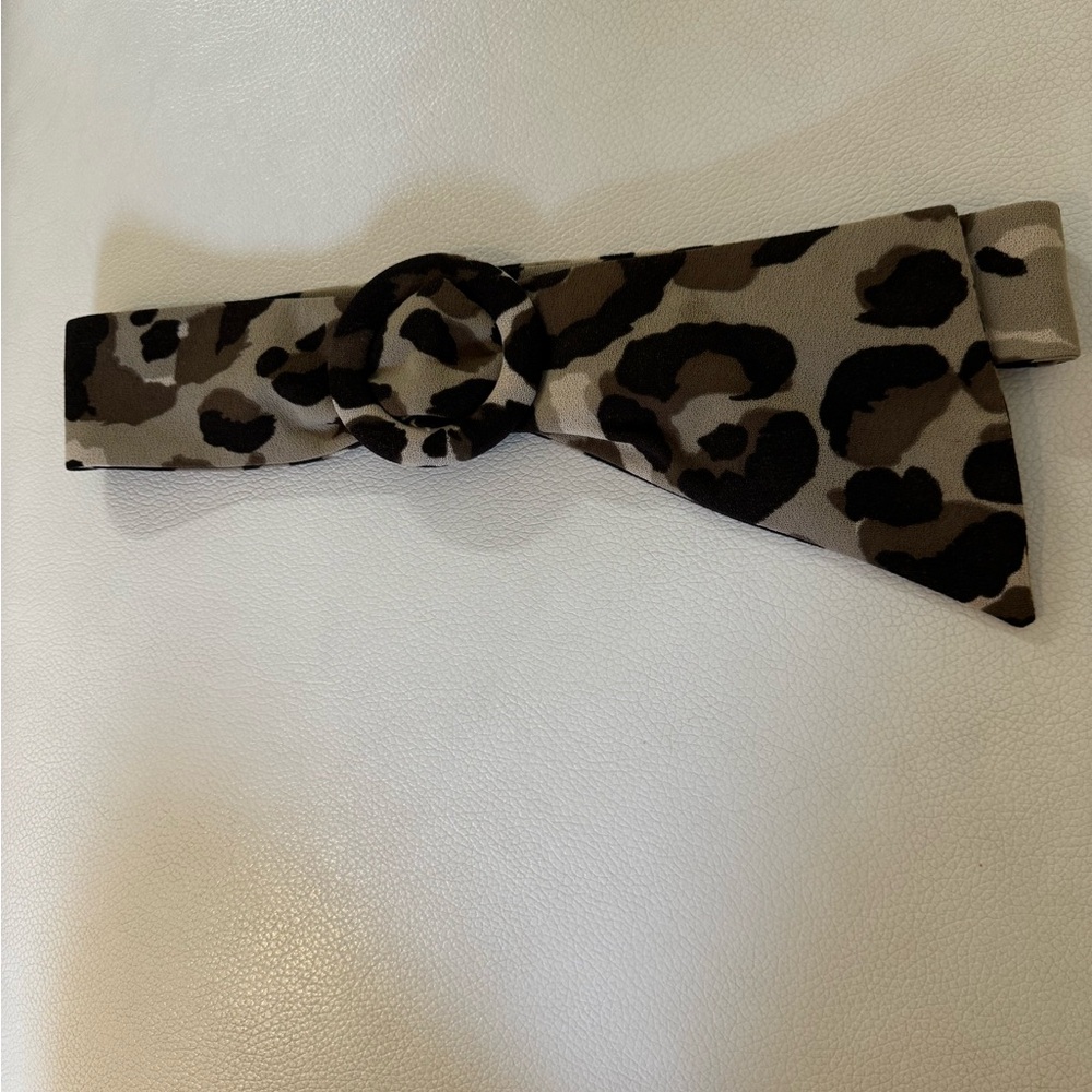 Women’s Fabric Leopard Belt